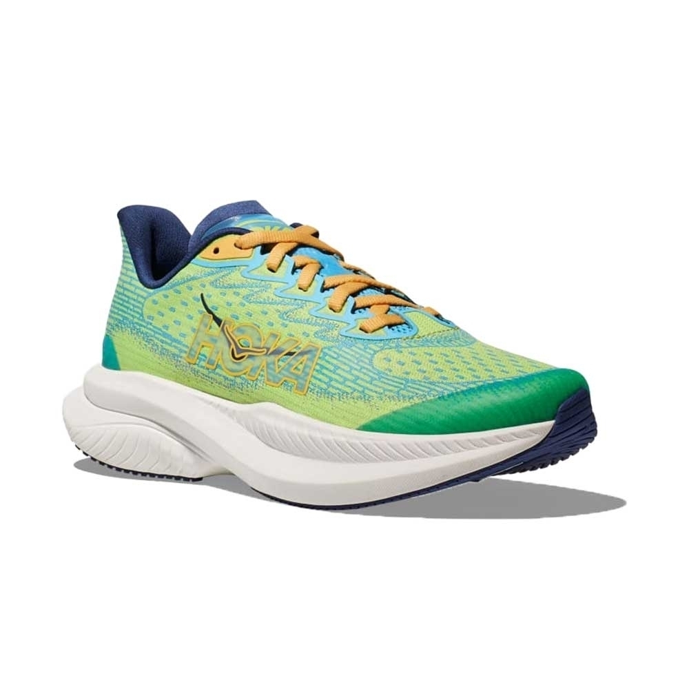 Hoka Green and Blue Running Shoes